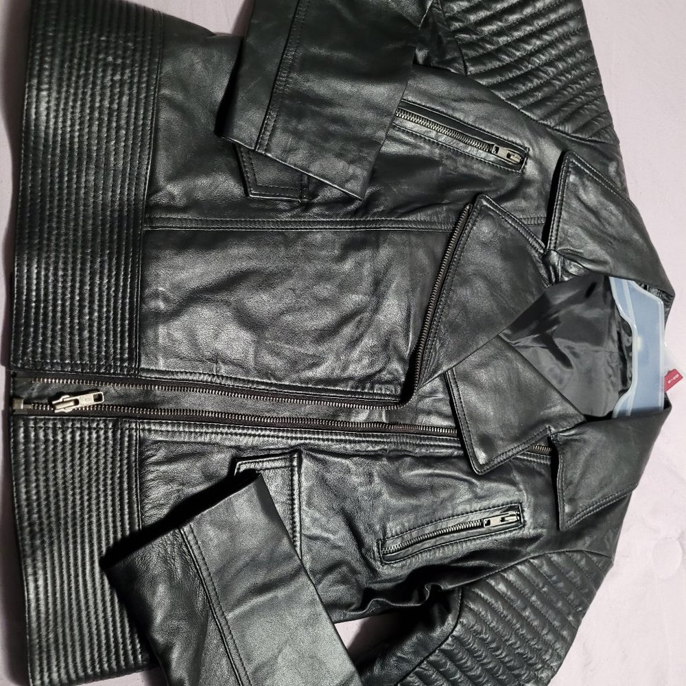 Women leather jacket